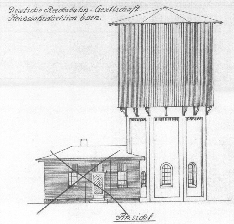 Wasserturm-BW-Kettwig-Zeichnung